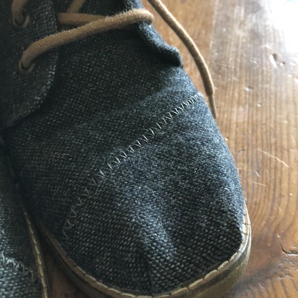 Bobs Memory Foam Gray Laced Booties-6.5W - Picture 6 of 7